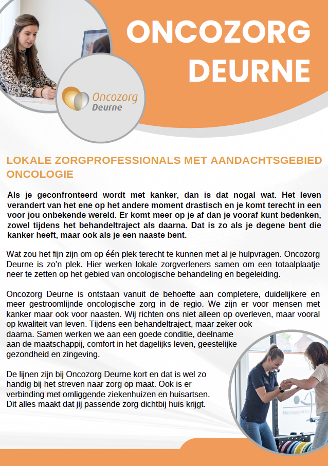 Oncozorg Deurne lanceert eerste flyer voor meer offline bekendheid