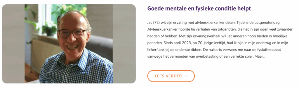 Living With Hope – steun bij alvleesklierkanker en galwegkanker